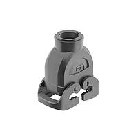 HARTING 19430100737 Headers & Wire Housings Han-Eco 10B Cable to Cable Hood, Double Lever, 1xM32 w/o gland