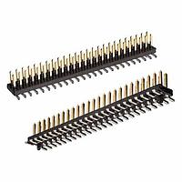 Harwin M50-3612542R Pin Strip 25+25 DIL SMT P/HDR W/PEGS T/R