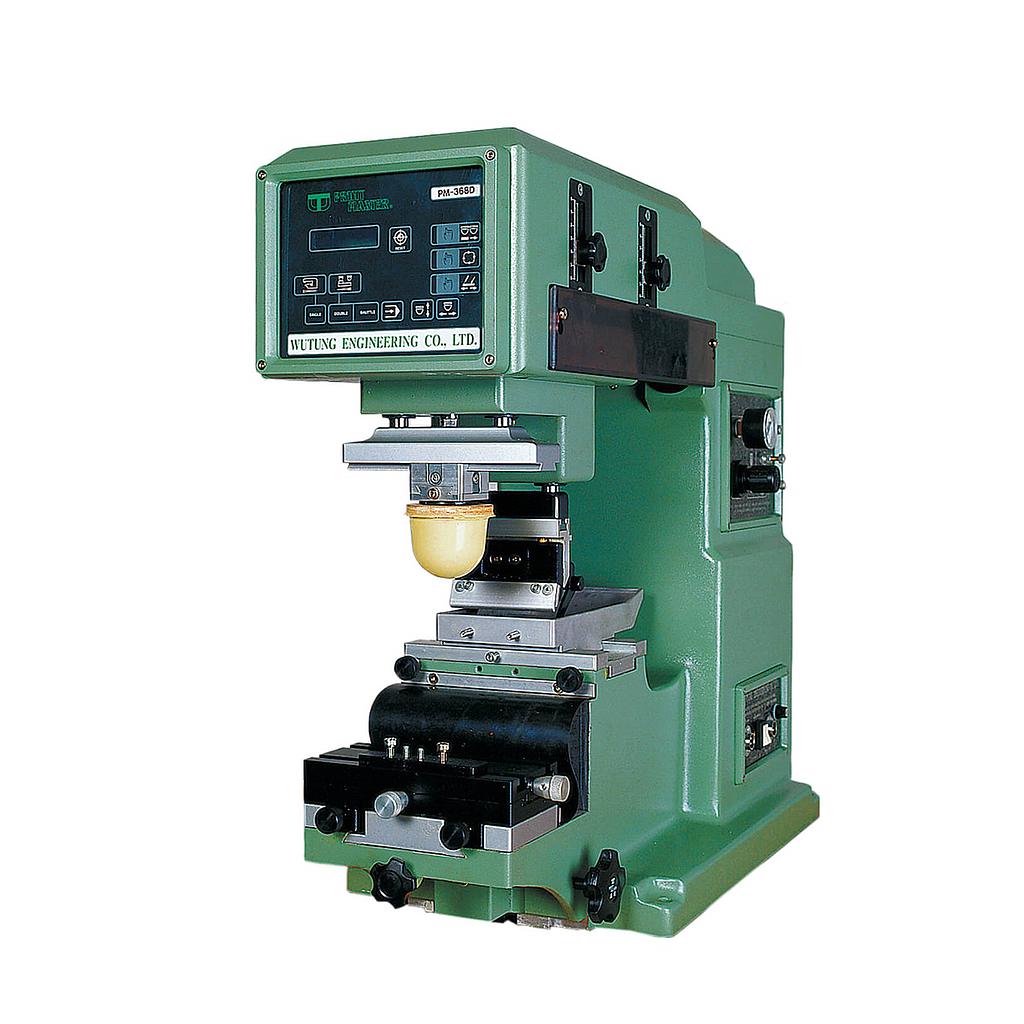 Pad printing machine used for printing markings on industrial parts