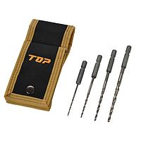 TOP Kogyo ETK-2050DKS Hexagonal Shank Tapered Drill Bit Set (4pcs)