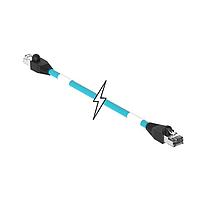 Molex 1201080593 Ethernet Cables / Networking Cables ENET RJ45/RJ45 2PR 18M TPE TEAL