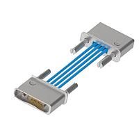 Rosenberger H70U-W204-W204-00450 RF Cable Assemblies SMPS (F) to SMPS (F) Coax Assembly, 18"