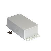 Hammond Manufacturing 1591CF2SGY Flanged Enclosure ABS w/Bottom Flange 4.7x2.6x1.4" Grey