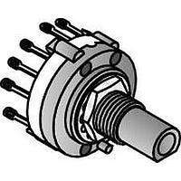 Alpha (Taiwan) SR2617F-0103-18F5B-D1-N Rotary Switches 1 POLE 3 POS D SHAFT