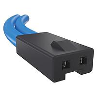 Amphenol Commercial Products FLMS23W0 Lighting Connectors Plug, FLM Series, Zhaga Book 20, LEX-LP, Poke-In Wire Termination, Socket Contacts, White