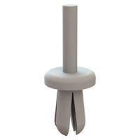 Essentra Components 61PR100200 Push-In Rivet Push Rivet, .218 Hole, .094-.312 Panel Thk