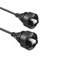 Bulgin PX0898/3M00 Cat 6a Flex Conn IP68 RJ45 to IP68 RJ45 3M Cbl