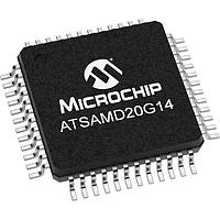 Microchip Technology ATSAMD20G14B-AUT MCUs 48TQFP IND TEMP GREE N48MHz