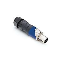 Amphenol Audio SP-4-FNSG Speaker Connectors 4P Cable Conn Solder PG Gland Nickel/Blue