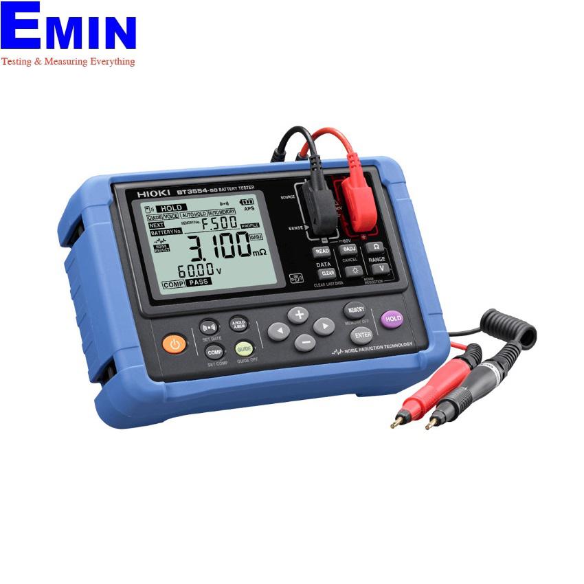 Portable instrument used for battery impedance and voltage testing