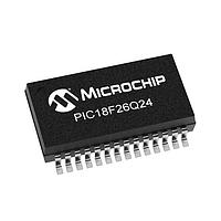 Microchip Technology PIC18F26Q24-E/SS Microcontrollers 64KB Flash, 4KB RAM, 512bytes EEPROM, MVIO, 10b ADC2, 8b DAC, ACP, Comp, PWM,