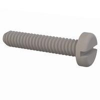 Essentra Components 010256P043 Pan Slotted Pan Slotted Screw, #2-56 Thread, 7/16 Lg