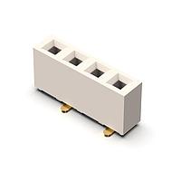 GCT (Global Connector Technology) BG306-04-A-1-0400-L-B Sockets 4w, 2.54mm Pitch Socket, SIL, SMT, Vert, R1, GF, LCP Nat, T+R+C