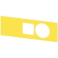 SIEMENS 3SU19000BF310AA0 Backing Plate BACKING PLATE YELLW WITH RECESS F. LABEL