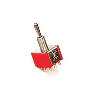 E-Switch 1003P1T1B4M7QE Toggle Switches 5A 120VAC/28VDC On-None-On PC Mnt
