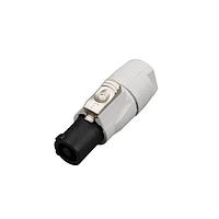 REAN RCAC3O-G-001-L-0 AC Power Outlet REAN Cable end - power G series grey, power out - large 10-13 mm - UL1977, bulk