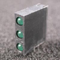 Kingbright WP934RZ/3GD LED Circuit Board Indicators Tri Green 568nm Diffused 20mcd
