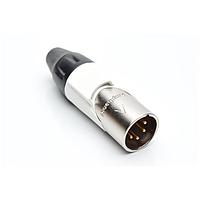 Amphenol Audio AX4M9M-AU Connectors 4P PIN M PLUG GLD W WHT MRK SLEEVE