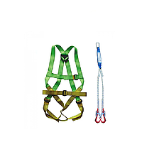 ADELA H4501+EW32 Full Body Harness Completed set with 2 steel Lanyards