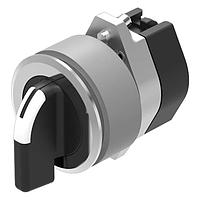 EAO 704.101.018KNI Rest Selector switch-actuator KN 12 o'clock, long lever, front D35 alu, natural, flush mounting