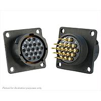 Eaton Souriau-Sunbank UTS014D18S Receptacles 18P SQ FLANGE SOCKET RECEPTACLE SIZE 14D