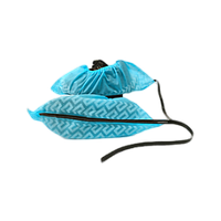 Bosch Static BSC-U32 Blue non woven Anti Skid shoe cover with black ribbon