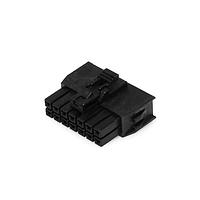 Molex 105308-1214 Receptacle Housing NanoFit TPA Recp Hsg Dual Row 14Ckt Blk