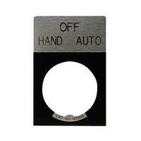 Eaton E22NS80 Pushbutton Legend Plate LGD PLT ALUM STD POWER ON