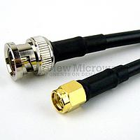 Fairview  FMC0208058 SMA Male to BNC Male Cable RG-58 Coax