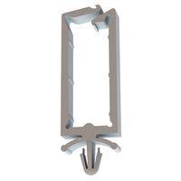 Essentra Components 22LGWH4501062 Wire Saddle Locking Wire Saddle, 1.093x.438 Inside, .187 Hole