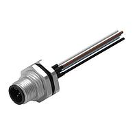 Wurth Elektronik 643452100605 Plugs WRCIRC M12 Screw Coding A Panel + Wires Panel + Wires Metal with Front Panel Nut PG9 Male connector, polarity 5