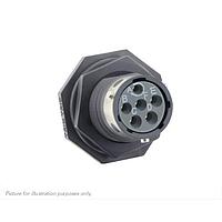 Eaton Souriau-Sunbank UTGX710D98SY Receptacles Jam nut receptacle, without backshell, with 6 female PCB contacts, IP68/69K in unmated conditions, keying Y