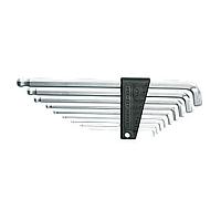 KTC HLDS2509 L Shape Ball Point Hex-Key Wrench Set (9 tools 1.5-10 mm, Ball point)