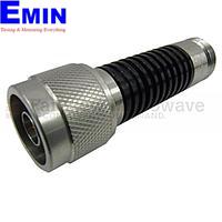 Fairview  SA6N10W-06   6 dB Fixed Attenuator N Male To N Female Up To 6 GHz Rated To 10 Watts With Black Aluminum Heatsink Body