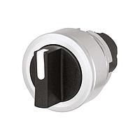 EAO 46-2828.4CV0.001 Round Actuator, oe 30.5 mm, oe 35 mm, non illuminative, Black, short, round, Silver, Aluminium, Maintained - Maintained, IP65, IK04