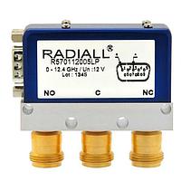 Radiall R570142005LP Coaxial Switches SPDT Ramses Low PIM N 12.4GHz Latching Indicators 12Vdc D-sub connector