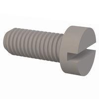 Essentra Components 50M080125D020 Machine Screw Cheese Slotted Screw, M8 X 1.25 Thread, 20mm Lg