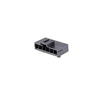 Molex 172310-3206 Receptacle Housing Ultra-Fit Right-Angle Header with Solder Nail, 3.50mm Pitch, Single Row, 6 Circuits, 0.38um Gold (Au) Plating, Black, Glow-Wire Capable