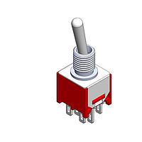 Dailywell 2MD1T1B1M1QES Toggle Switches DPDT ON-ON SOLDER
