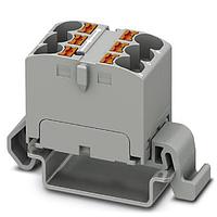 PHOENIX CONTACT 3273658 Push-In Distribution Block PTFIX 6X4-NS35A GY