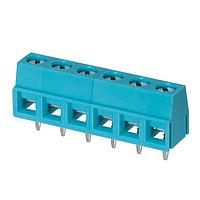 Same Sky (formerly CUI Devices) TB006-508-06BE Fixed Terminal Blocks Terminal block, screw type, 5.08 , horizontal, 6 poles, CUI Blue, slotted screw, PCB mount