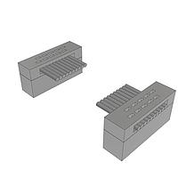 Samtec FFTP-05-D-18.00-01-N Twisted Pair Low profile twisted pair ribbon cable assembly