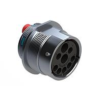 Amphenol SINE Systems AHDBM04-24-91PR16 Receptacles Size 24, 9 Position ISOBUS Receptacle, Pin, Reduced Seal, Wide Thread Adapter (WTA), Break-Away. Note: Use (Size 8) PN# AT60-204-08141-16 contacts for 6AWG/16mm applications