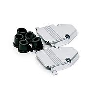 AIM-Cambridge / Cinch Connectivity Solutions 40-9725HMG Two Piece Backshell HOOD METAL 25 POS. W/RUBBER GROMMET