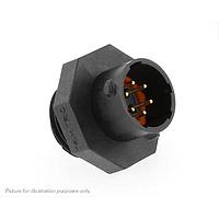 Eaton Souriau-Sunbank UTS710E6PM16 Receptacles Plastic threaded receptacle, without backshell, with 6 male solder contacts, IP68/69K in unmated conditions