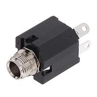 Amphenol Audio ACJM-MVS-2S Phone Connectors 1/4"JACK MTL NUT INSERT W/GRIP PTS