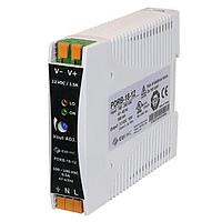 CUI Inc PDRB-18-24 Switching Supplies ac-dc, 18 W, 24 Vdc, single output, spring terminal, DIN rail