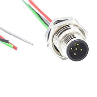 NorComp MPM12A05I12CR02 Sensor Cables / Actuator Cables M12 5P ML BRSS/NKL REAR M16 12 PIGTAIL
