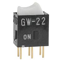 NKK Switches GW22RBP Rocker Switches DPDT ON-ON WHT ROCKER ACTUATOR