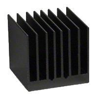 Advanced Thermal Solutions ATS-54270D-C1-R0 Component BGA Heat Sink, Square Fin, 2 Side Thermal Tape, Black, 27x27x9.5mm